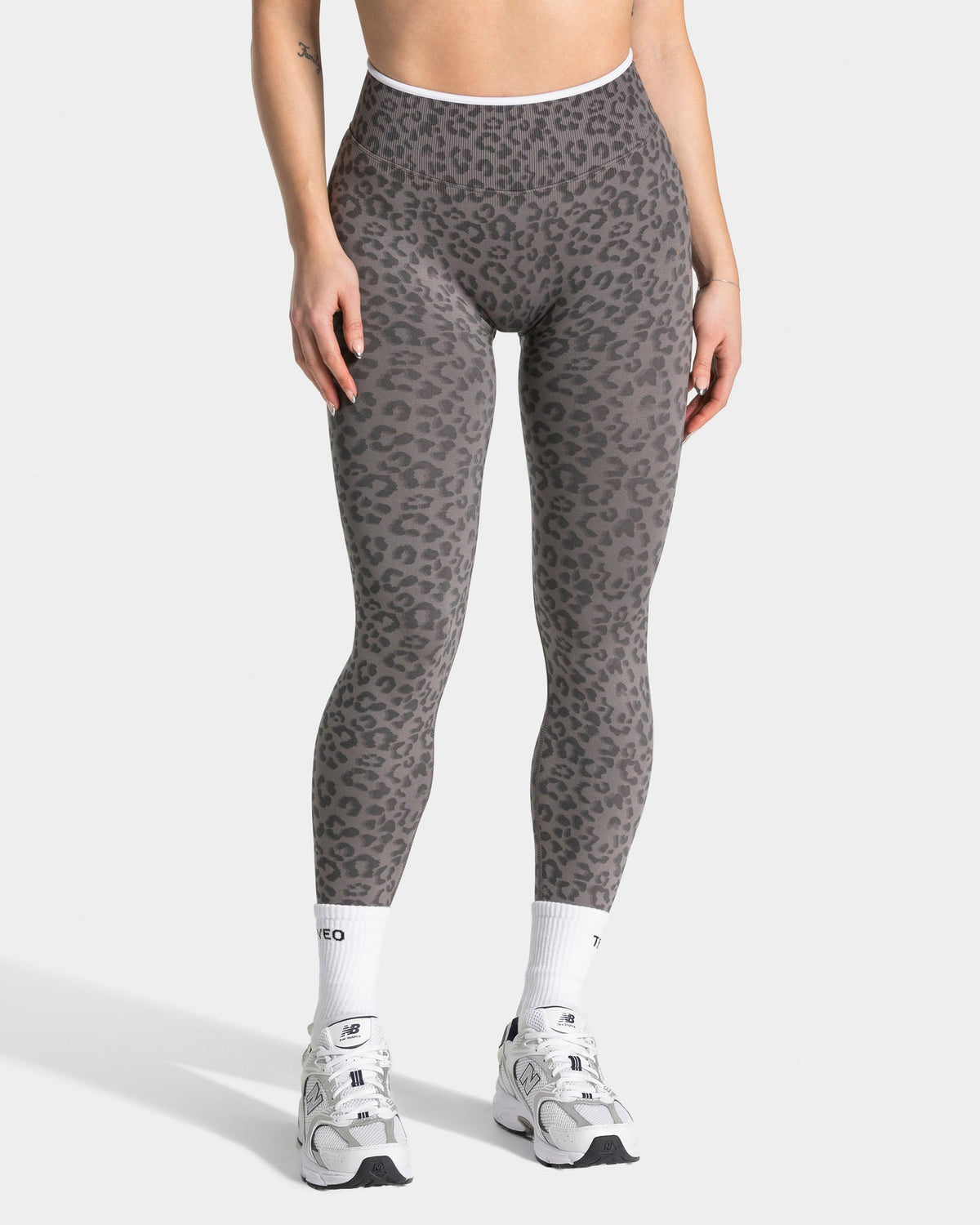 Legging Sculpt Scrunch Contrastline « léopard graphite »