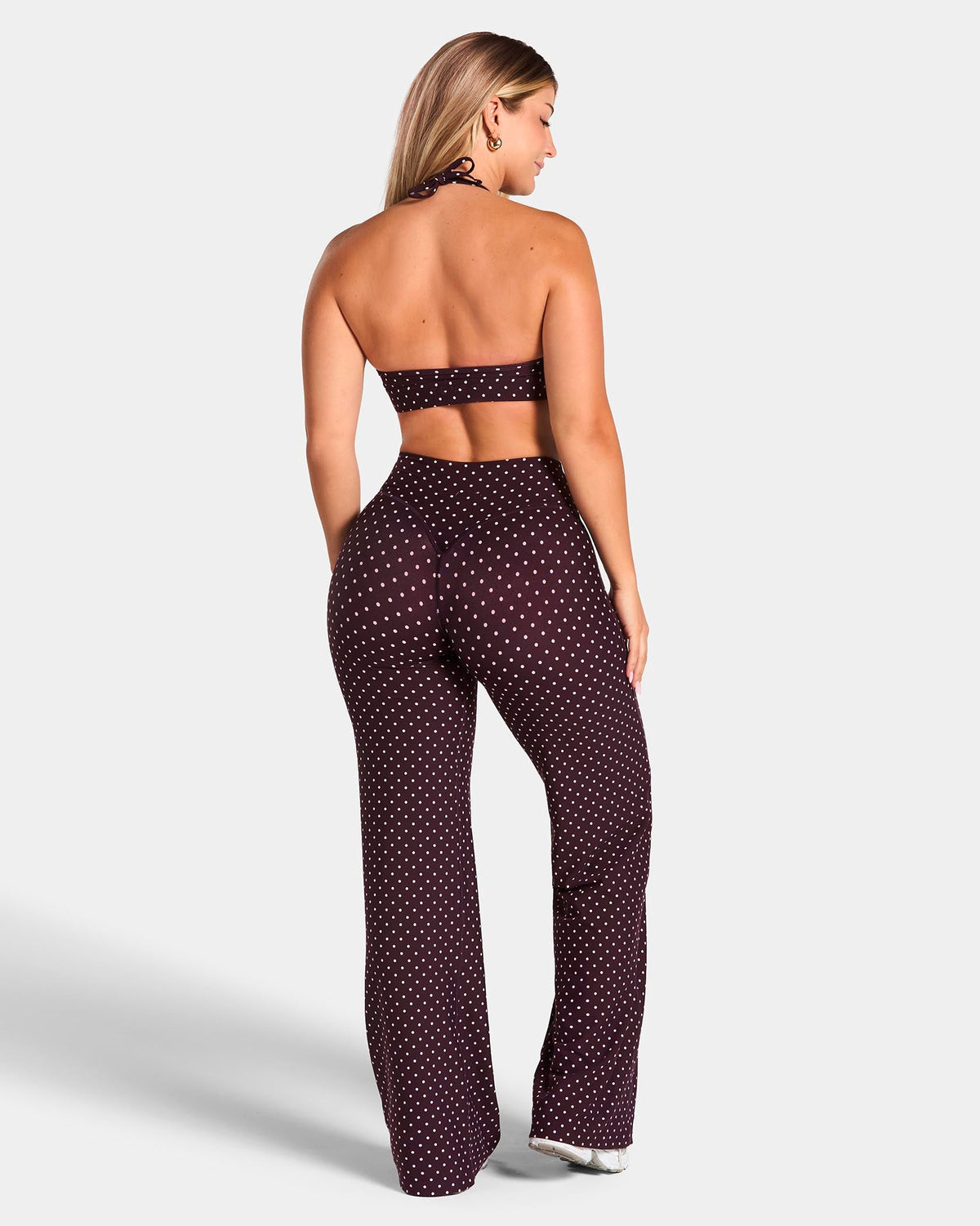 Brassière dos nu Allrounder « pois merlot »