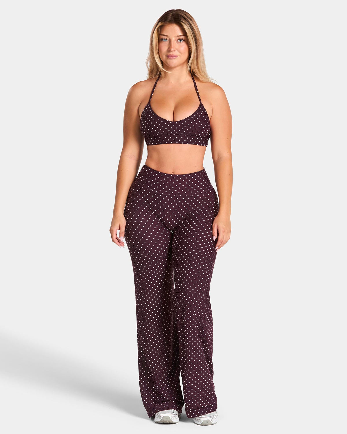 Brassière dos nu Allrounder « pois merlot »