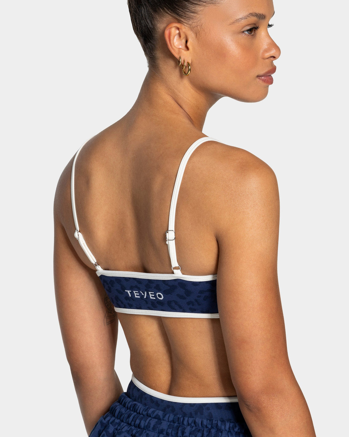 Brassière Contrastline « Léopard bleu foncé »