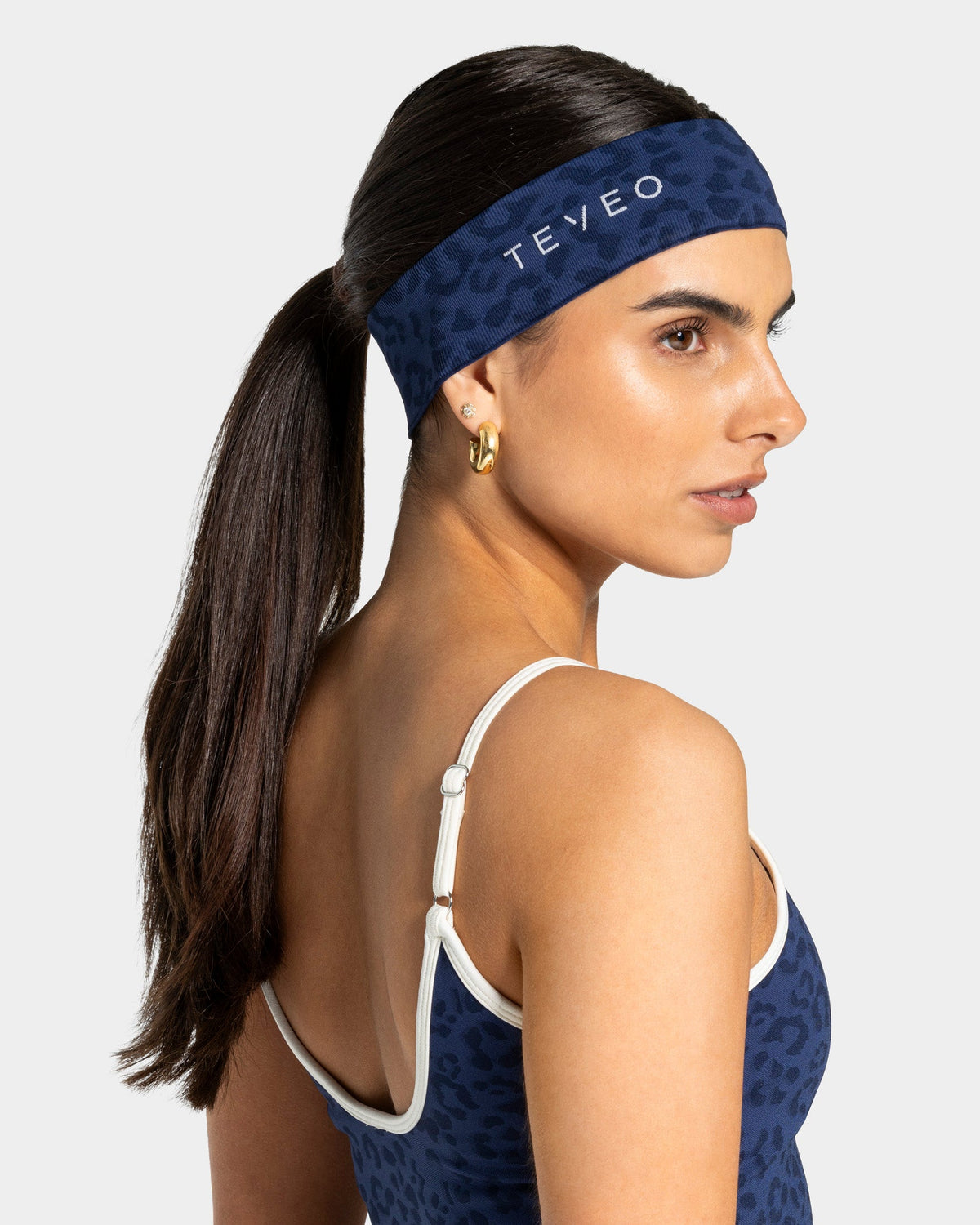 Bandeau Contrastline « Léopard bleu foncé »