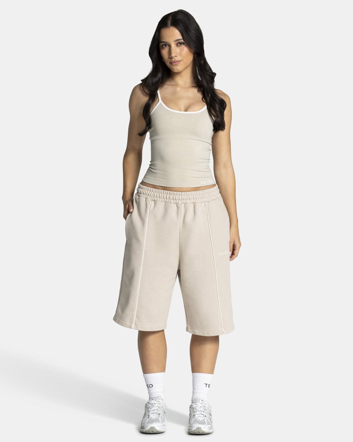Jort oversize Contrastline « Cream »