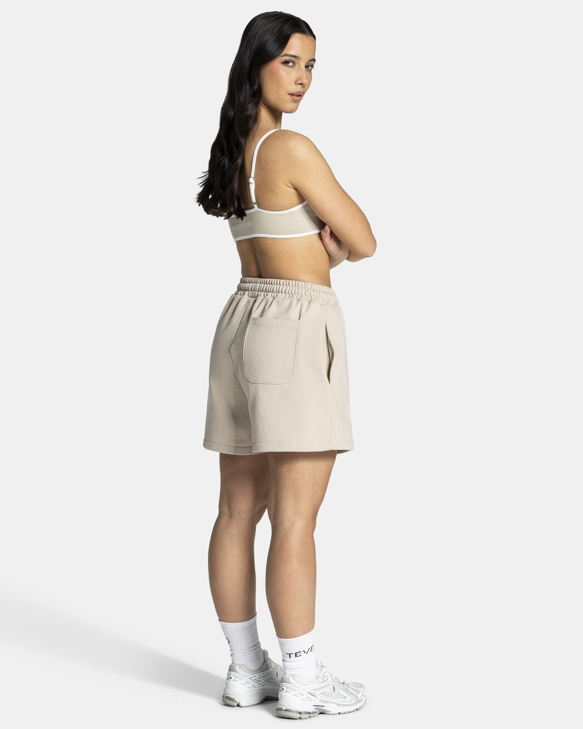 Short oversize Contrastline « Cream »