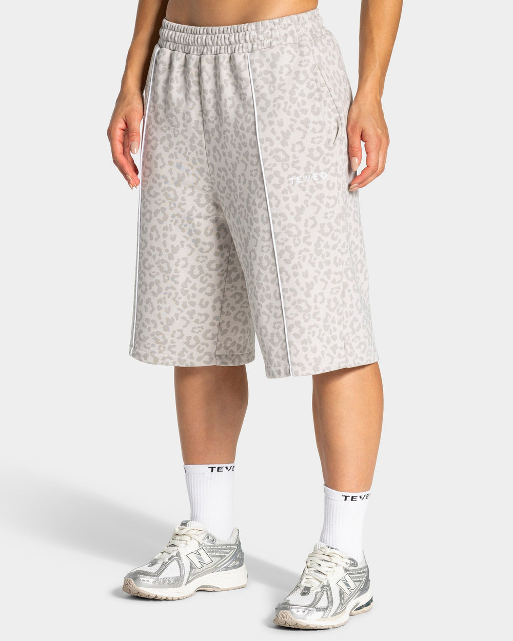 Jort oversize Contrastline « Léopard gris clair »