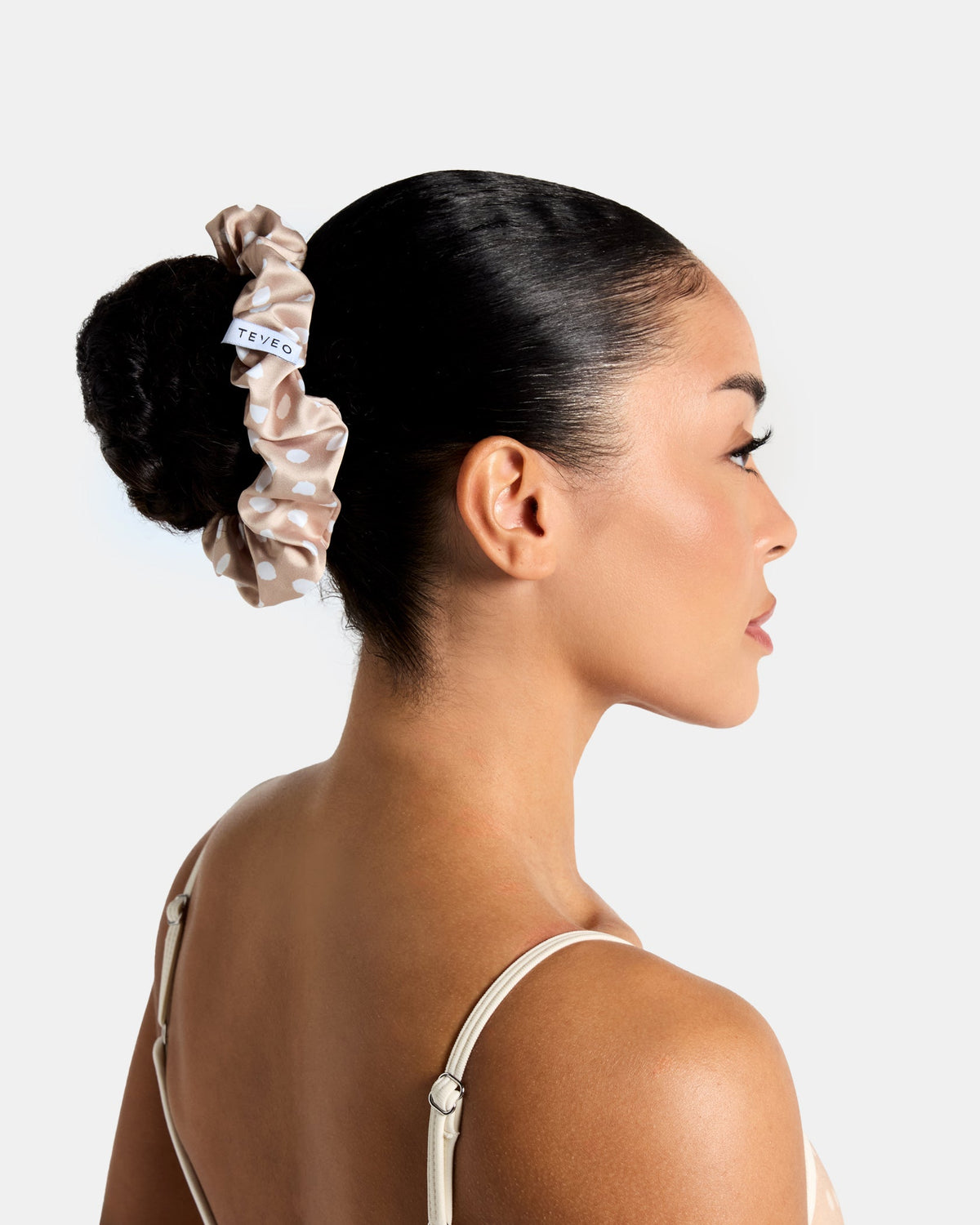 Contrastline Scrunchies (2er-Pack) "Bambidots - Chestnut"