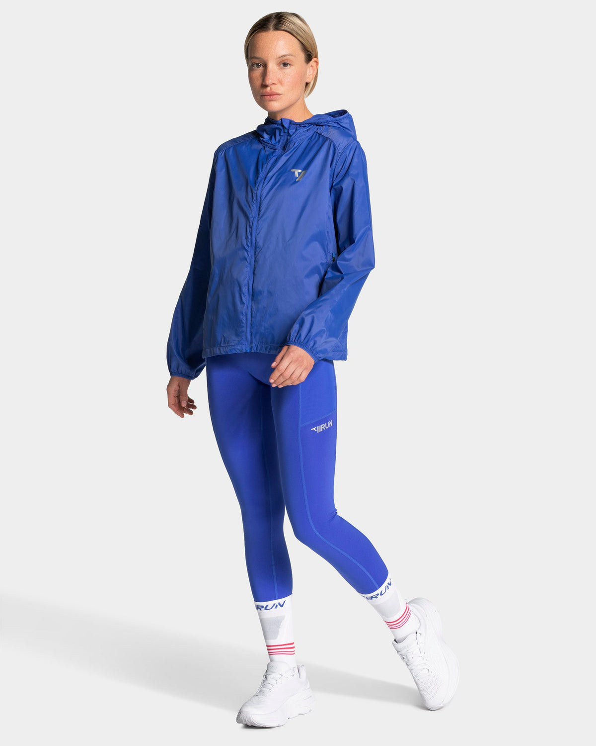 Veste de sport zippée et légère RUN « Bleu roi »
