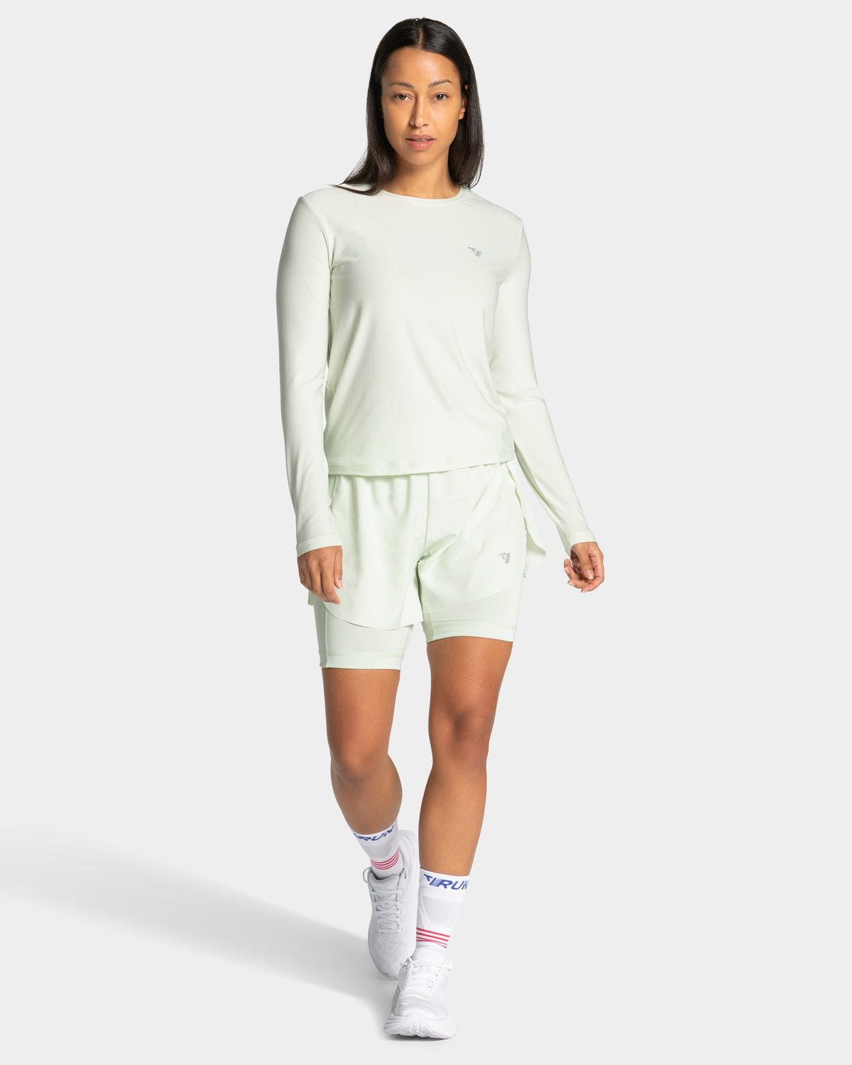 Short 8 pouces 2-en-1 RUN « Ice Mint »