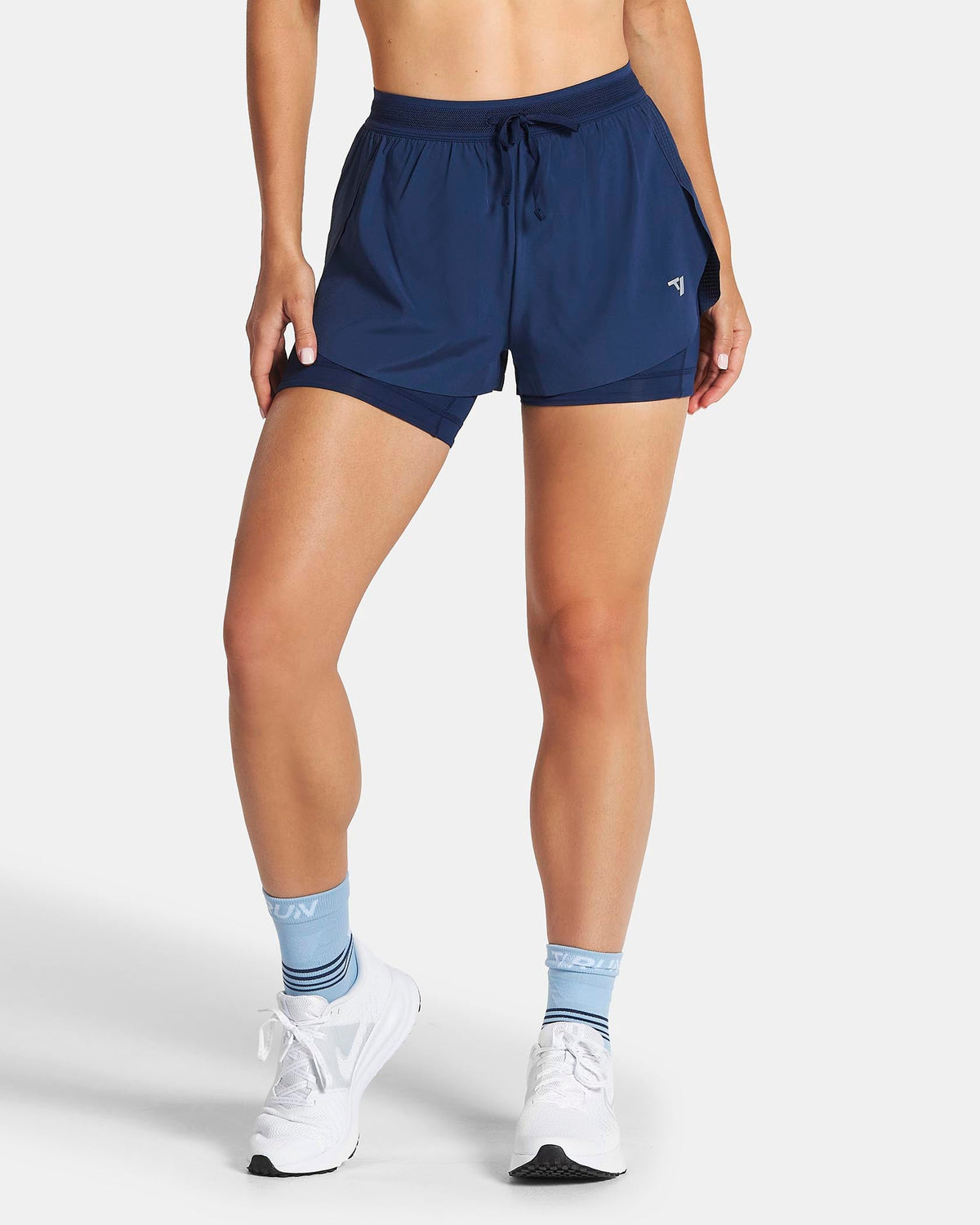 Short 2-en-1 RUN 5 pouces « Bleu foncé »