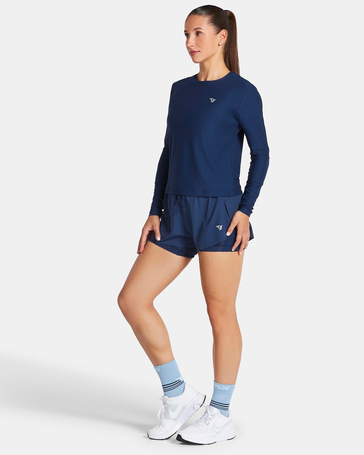 Short 2-en-1 RUN 5 pouces « Bleu foncé »