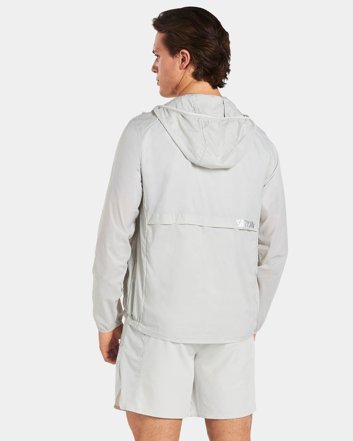 RUN Lightweight Zip Jacke "Hellgrau"
