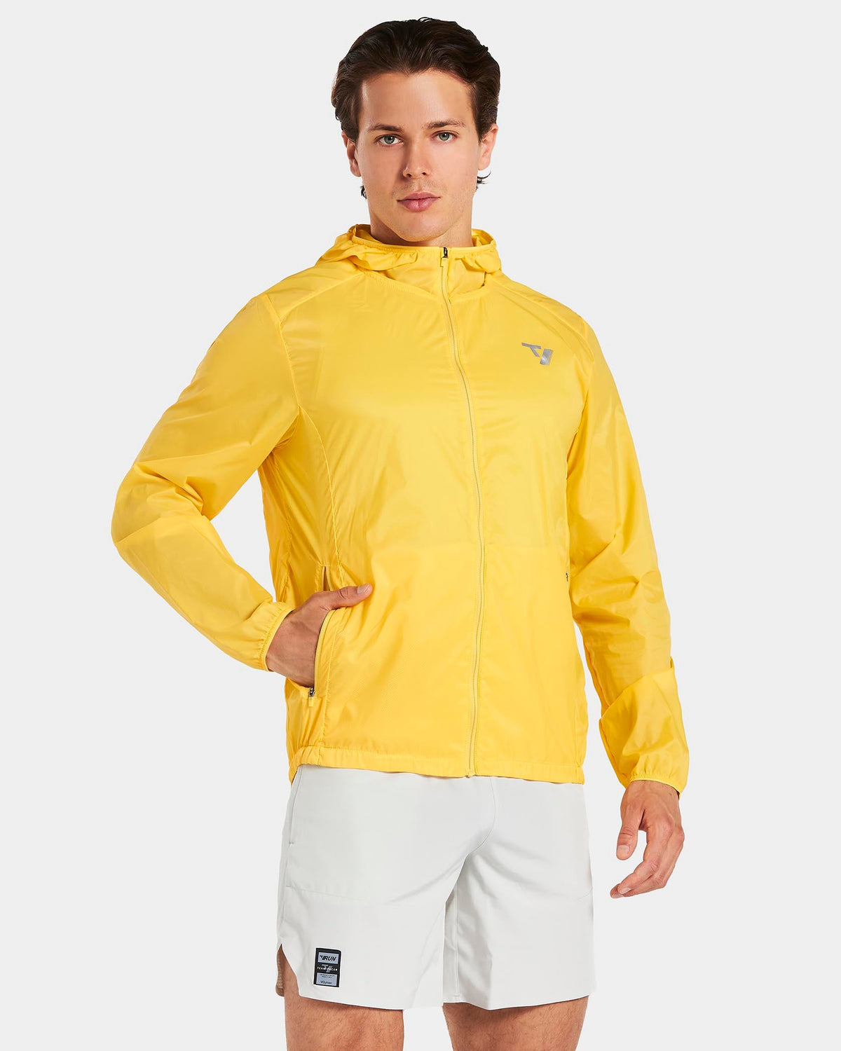 RUN Lightweight Zip Jacke "Gelb"