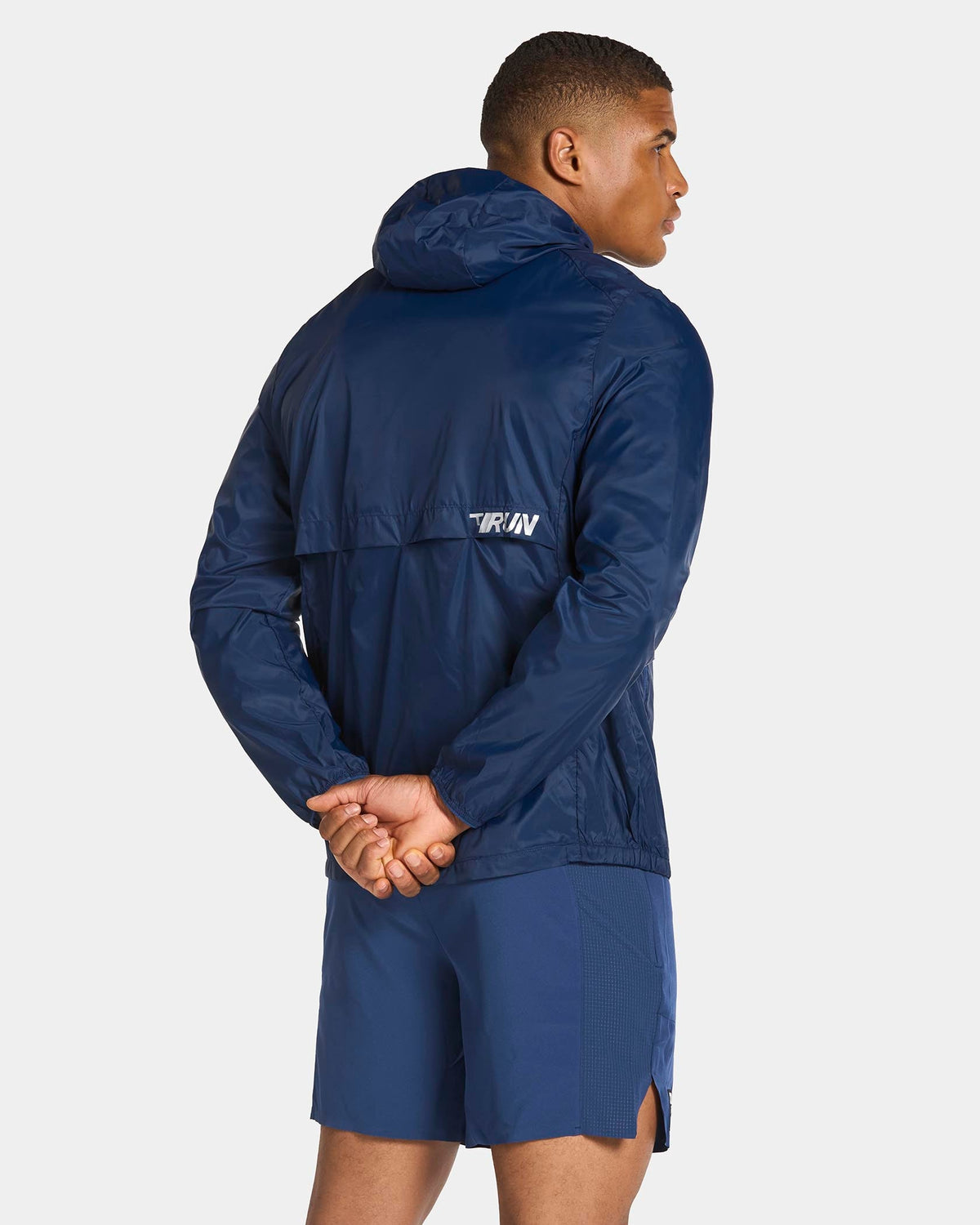 Veste de sport zippée et légère RUN « bleu foncé »