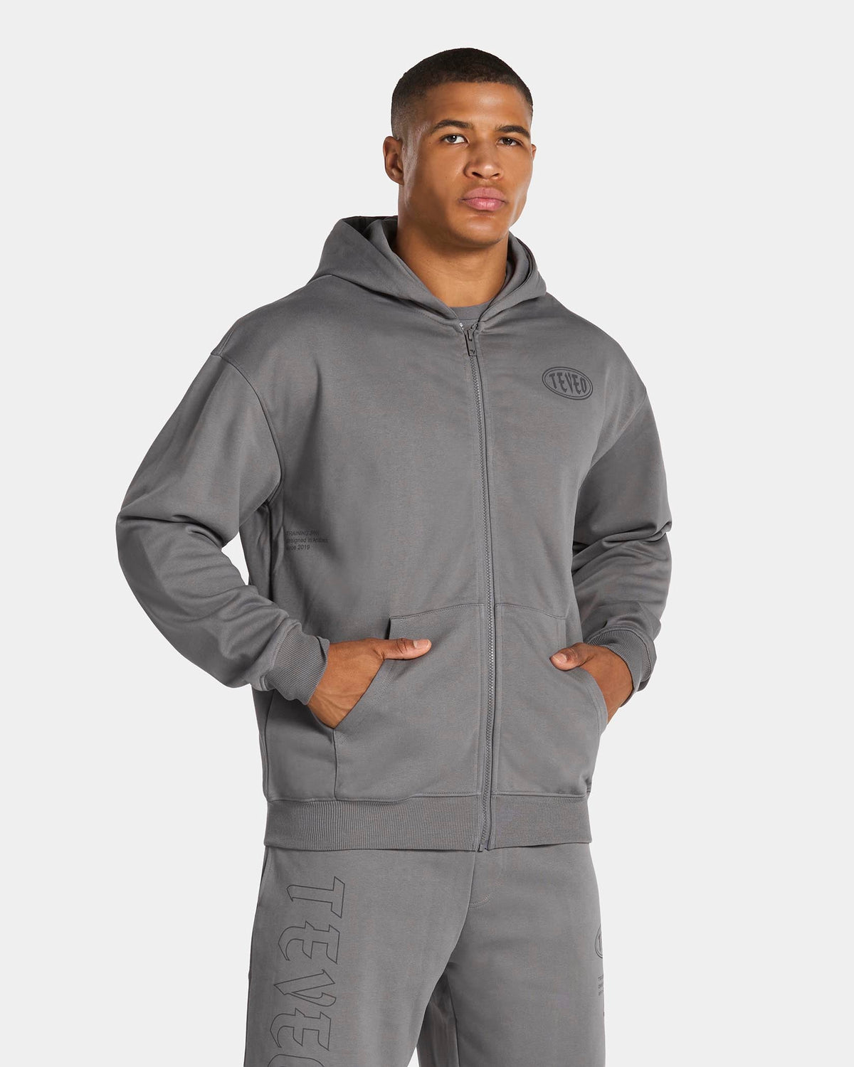 Sweat à capuche zippé Training « Graphite »