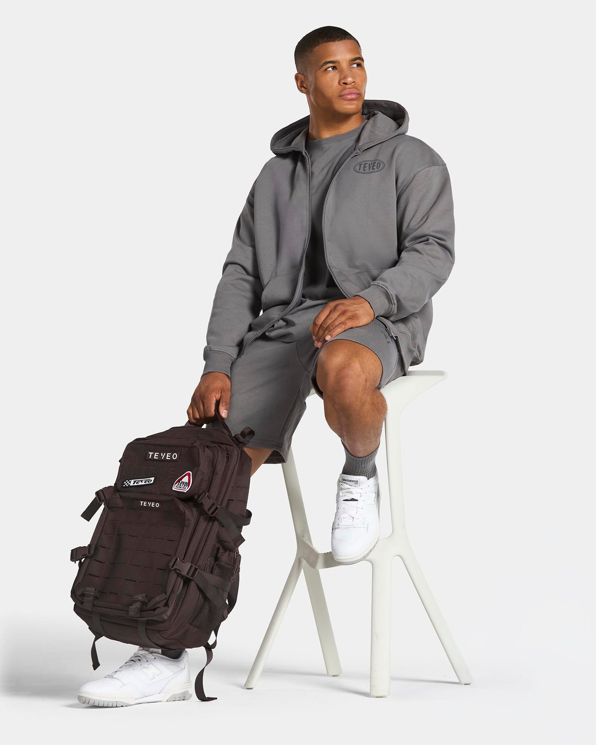Sweat à capuche zippé Training « Graphite »